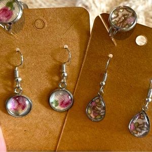 Bohemian (2 different) earring and ring sets
